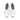 Women Open Toe Ankle Booties Lasered in White Leather