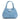 Women's Leather Lucia Bag Intreccio Optical in Cielo Nappa and Suede