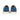 Men Lace Up Leather Shoes in Morbidone Navy Blue