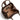 Women's Leather Lucia Bag Intrecciato Optical in Nabuk Cioccolato