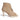 Women Open Toe Platform Ankle Booties in Suede Beige
