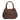 Women's Leather Lucia Bag Intrecciato Optical in Nabuk Cioccolato