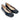 Women Ballerina Shoes with hidden heel in Deep Blue Leather
