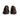 Women's Dark Brown Leather & Pony Hair Loafers with Tassels