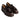 Women's Dark Brown Leather & Pony Hair Loafers with Tassels