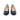 Women Ballerina Shoes with hidden heel in Deep Blue Leather
