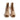 Women Open Toe Platform Ankle Booties in Suede Beige