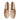 Women's Leather Horsebit Loafers in Nappa Nude