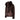 Women's Cashmere Puffer Jacket with Fox Fur Collar in Brown
