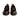 Women's Dark Brown Leather & Pony Hair Loafers with Tassels