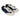 Women's Navy Suede and Ivory Leather Ballet Sneakers