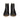 Women Open Toe Ankle Booties in Lasered Suede Black