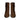 Women's Brown Suede Ankle Boots with Gold Buckles