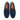 Men's Slip-on Leather Driver Loafer with laces in Suede Navy Blue