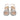 Women's Block Heel Laminated Leather Sandals in Silver
