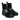 Women’s Ankle Boots with Monili Detail in Black Leather