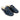 Women's Leather Horsebit Mule Loafers in Nappa Blue Navy