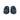 Women's Leather Horsebit Mule Loafers in Nappa Blue Navy