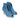 Women Open Toe Platform Ankle Booties in Royal Blue Suede