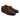 Men Leather Intreccio Slip On Loafers in Brandy