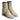 Women's Milk Leather Ankle Boots with Gold Buckles