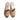 Women Block Heel Suede Leather Slip-on Sandals in Beige