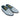 Women's Blue and White Raffia Woven Slippers Shoes