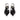 Woman Pointed Slingback with Museum Heel in Black Patent Leather