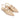 Women's Slingback Leather Flats in Nappa Nude