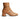 Women's Camel Leather Ankle Boots with Gold Buckles