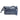 Woman Leather Clutch Intrecciato Optical in Pearlized Blue