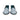 Women's Blue and White Raffia Woven Slippers Shoes