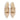 Women's Slingback Leather Flats in Nappa Nude