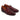 Men Leather Intreccio Slip On Loafers in Red