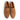 Men’s Leather Suede Horsebit Loafers in Camel