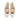 Women's Slingback Leather Flats in Nappa Milk