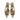Woman Pointed Slingback with Kitten Heel in Platinum Laminated Leather