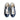 Women's Navy Sneakers in Leather with Perforated Detail