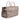 Leather Intrecciato Cabin Duffle Bag in Beige