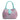 Women's Lucia Leather Bag Intreccio Optical in Nappa Twinkletif and Fucsia