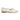 Women's Milk Leather Pointed Loafers with Gold Horsebit