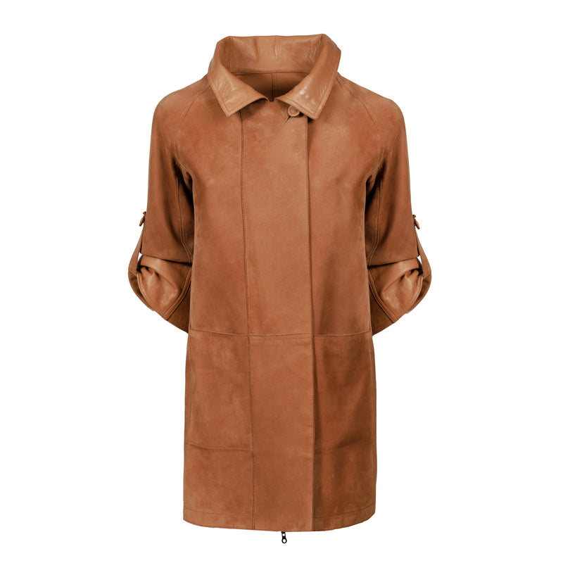 ALBA Reversible Leather Jacket in Bruciato