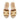 Women Block Heel Slip On Sandal with Crystal Trim in Beige