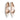 Women White Patent Leather Pumps Mid Heel with Perforated Detail