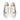 Women's White Embroidered Leather Sneakers in Pastel Colour