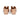 Women Leather Block Heel Mule Sandals in Nude