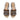 Women Block Heel Slip On Sandal with Crystal Trim in Navy Blue