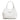 Women's Lucia Bag Intreccio Optical in White Nappa and Patent Leather