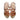 Women's Circle Leather Sandals in Nappa Cuoio