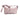 Woman Leather Clutch Intrecciato Optical in Pearlized Pink